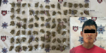 Detiene Policía Municipal a hondureño con más de cien dosis de marihuana