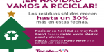 Llaman a reciclar residuos domésticos en temporada navideña