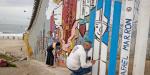 Plasman mensajes por la paz en el muro fronterizo de Tijuana