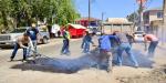 Logra Román Cota casi seis mil metros cuadrados de bacheo en siete meses