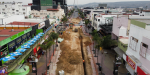 Obras hidráulicas de la Plaza Cívica en “la Revu” culminarán en Septiembre
