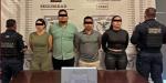 Capturan a dos hombres y dos mujeres con arma de fuego