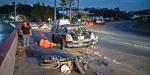 Grave motociclista tras chocar a la salida de Playas de Tijuana