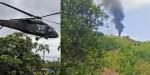 Derriban helicóptero de la Policía en Antioquia durante operación antinarcóticos