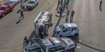 Choque de taxi de ruta deja 10 personas lesionadas
