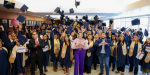 Encabeza gobernadora Marina del Pilar graduación de bachillerato de 99 beneficiarias del Programa Tarjeta Violeta