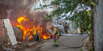 Incendio arrasa con vivienda en la colonia Hidalgo