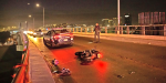 Choca motociclista en el puente El Chaparral
