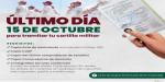 Última oportunidad para tramitar la precartilla militar: CAM