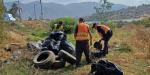 Recolectan 76 toneladas de escombro y basura en las inmediaciones de la presa