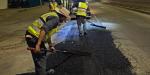 Realiza gobierno de Claudia Agatón trabajos nocturnos de rehabilitación vial en la Carretera Ensenada-Tijuana