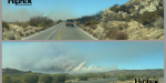 Llaman Bomberos de Ensenada a evitar transitar por carretera a Valle de la Trinidad