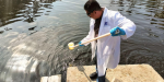 Evalúan calidad del agua en lagos del Parque Morelos y de La Amistad