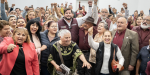 Manifiestan maestros jubilados apoyo a proyecto de Ismael Burgueño