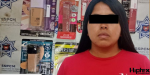 Detiene Policía Municipal a mujer por robo a comercio
