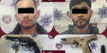 Atrapa Policía Municipal a dos sujetos armados en la Zona Norte