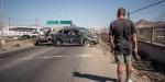 Volcadura en la carretera Libre Tijuana–Tecate; automovilista resulta ileso