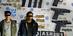 En operativo conjunto, caen dos sujetos con armas y droga