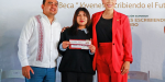 Entrega Marina del Pilar tarjetas “Jóvenes Escribiendo el Futuro” a estudiantes universitarios