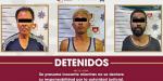 Arresta Policía Municipal a tres presuntos responsables de robo con violencia