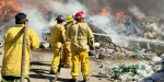 Alertan por incendio en Centro de Transferencia de Tecate