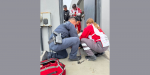 Fuerza Estatal salva vida de ciudadano en accidente laboral