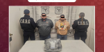 Asegura Fuerza Estatal a dos presuntos delincuentes en poder de once kilos de metanfetamina