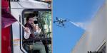 Arranca plan de limpieza urbana: barredoras mecánicas, retroexcavadoras y hasta un dron contra grafiti