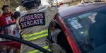 Choque múltiple provoca caos vial en la Vía Rápida Oriente y deja una mujer lesionada
