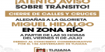 Habrá cierre de vialidades por Operativo de Seguridad y Apoyo Vial por concierto conmemorativo al 136 Aniversario de Tijuana