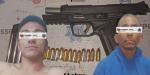 Aseguran arma de fuego y detienen a dos hombres relacionados con intento de homicidio en “La Líber”