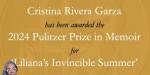 Gana Cristina Rivera Garza, el Premio Pulitzer por “El invencible Verano de Liliana”