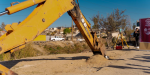 Da alcaldesa Claudia Agatón arranque a la construcción de puente peatonal en la colonia Pro Hogar