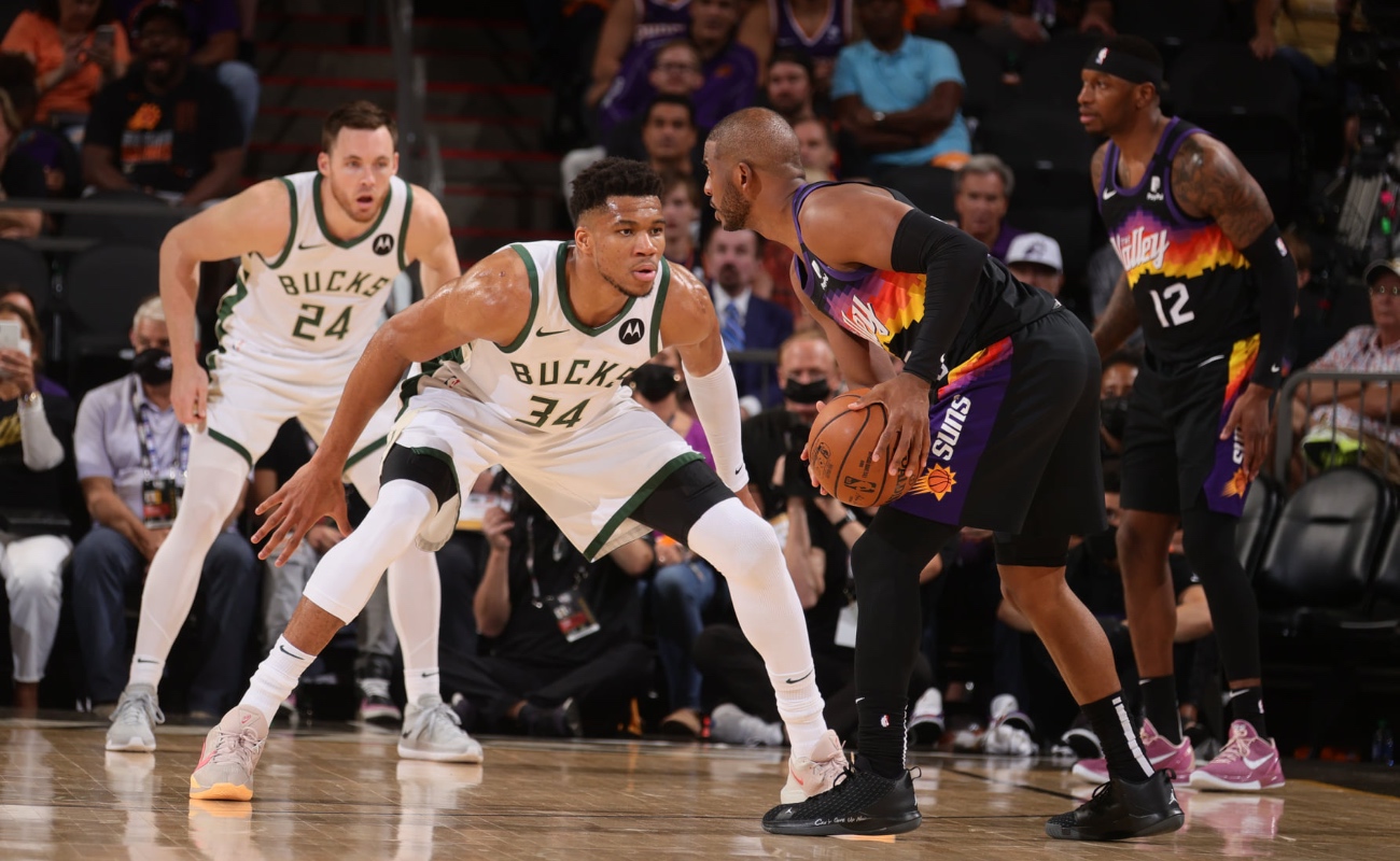 Suns se imponen 118-105 a Bucks en 1er partido de la final de la NBA