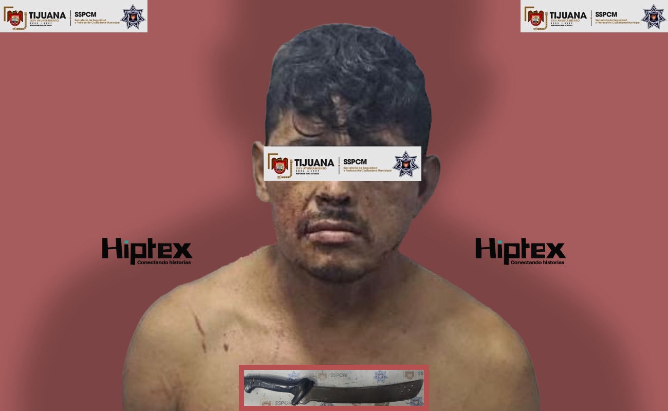 Aseguran a hombre agresivo que lesionó a un policía  en Valle Imperial