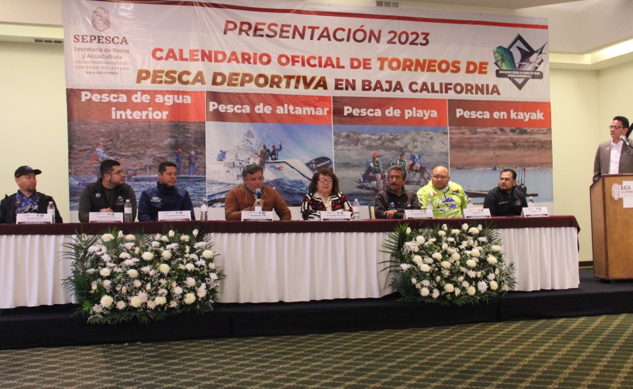 Presenta SEPESCA calendario oficial de Pesca Deportiva 2023 para BC