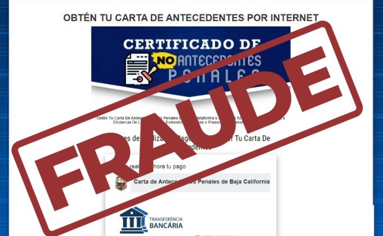 Alertan a la población sobre fraudes en cartas de antecedentes penales