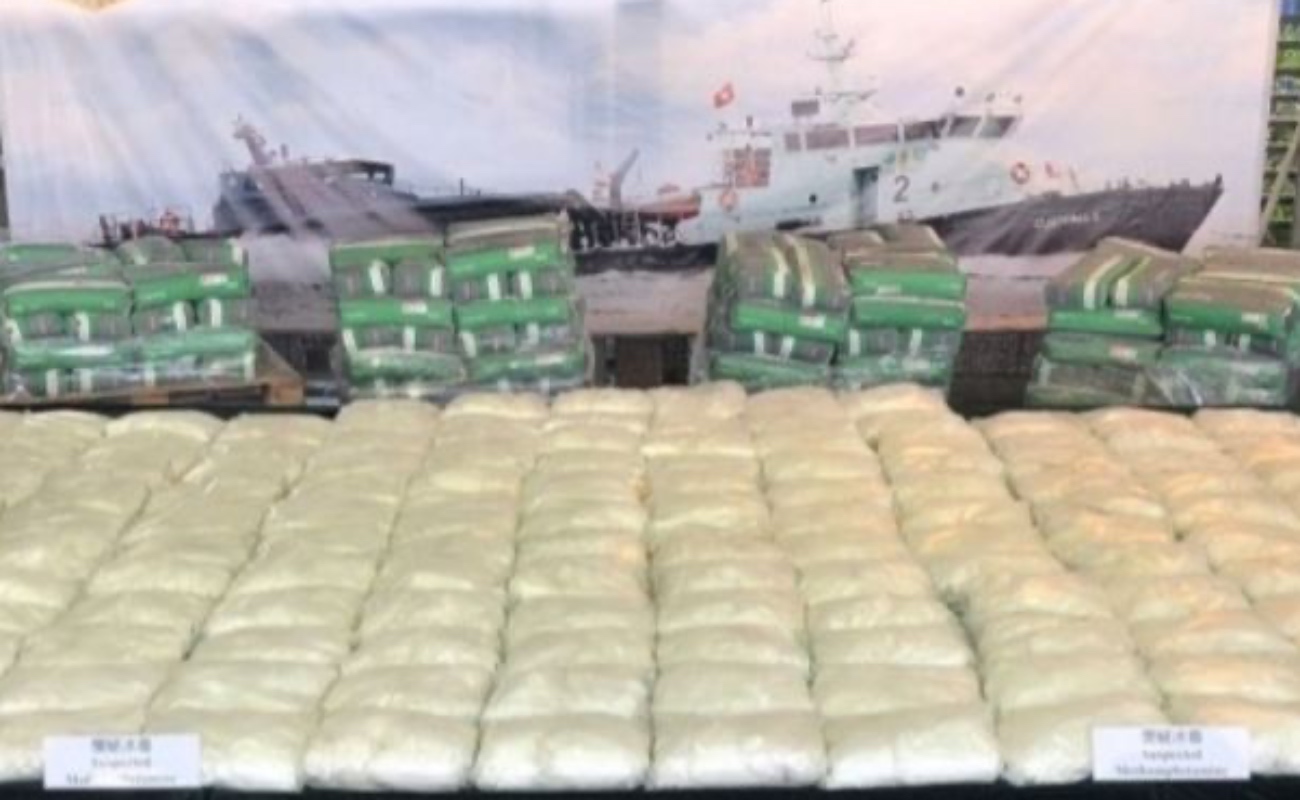Invade de droga México a Hong Kong; aseguran 200 kilos de metanfetamina valuada en 26 mdd