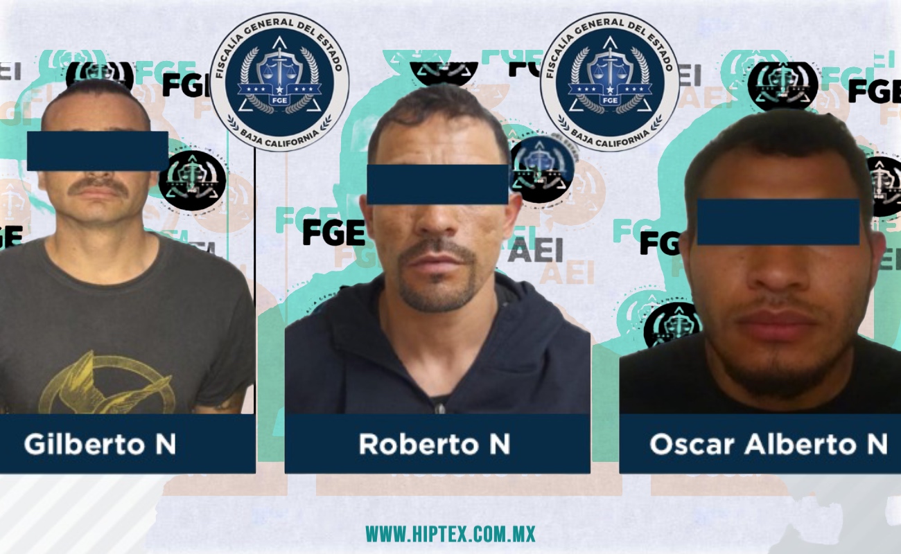 Capturan a tres sujetos acusados de robo de vehículos