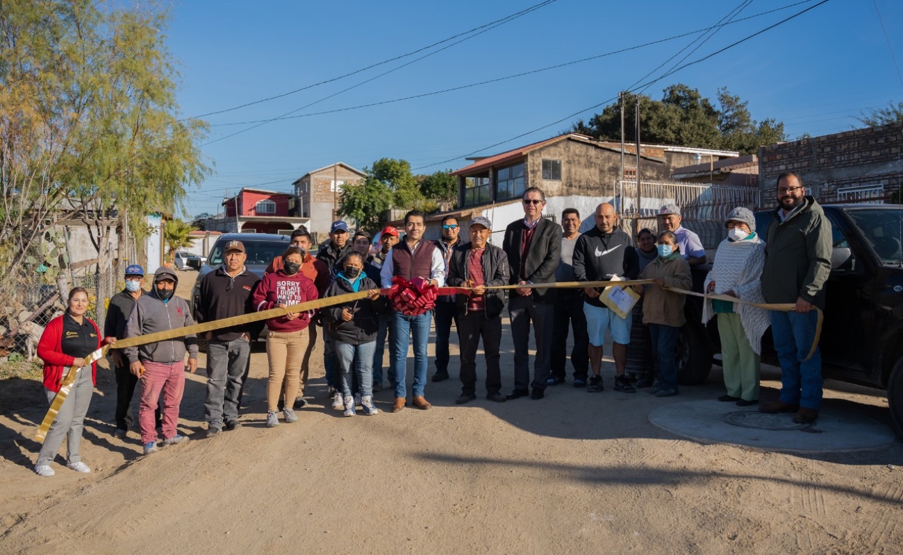 Inaugura CESPTE red de alcantarillado sanitario en Colonia Rincón