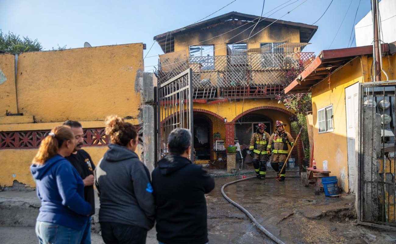 Se incendia casa en el Panamericano