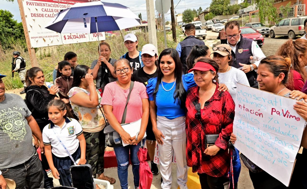 Continúa Montserrat Caballero con entrega de obras prometidas en campaña