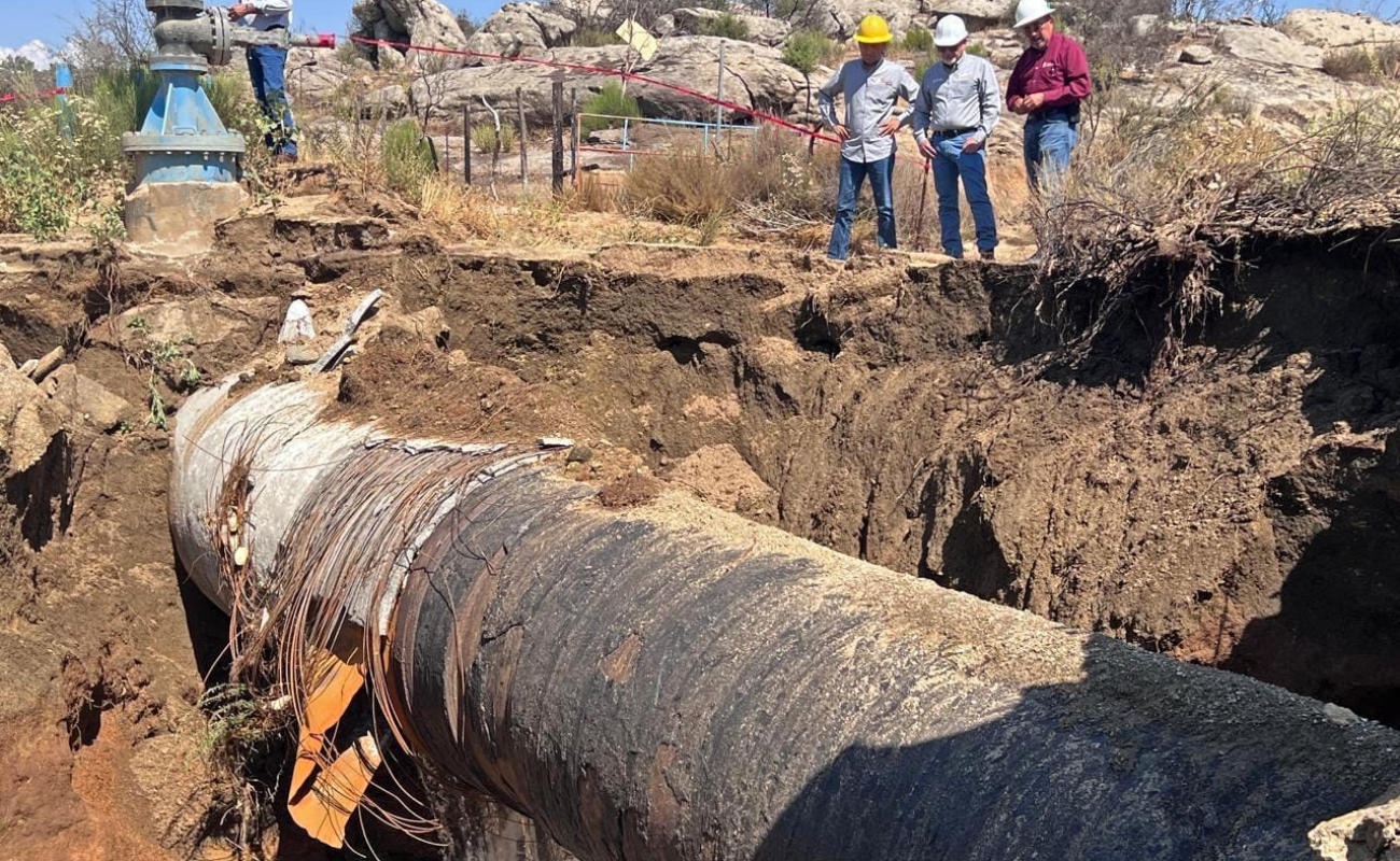 Atienden fuga en el acueducto Río Colorado - Tijuana