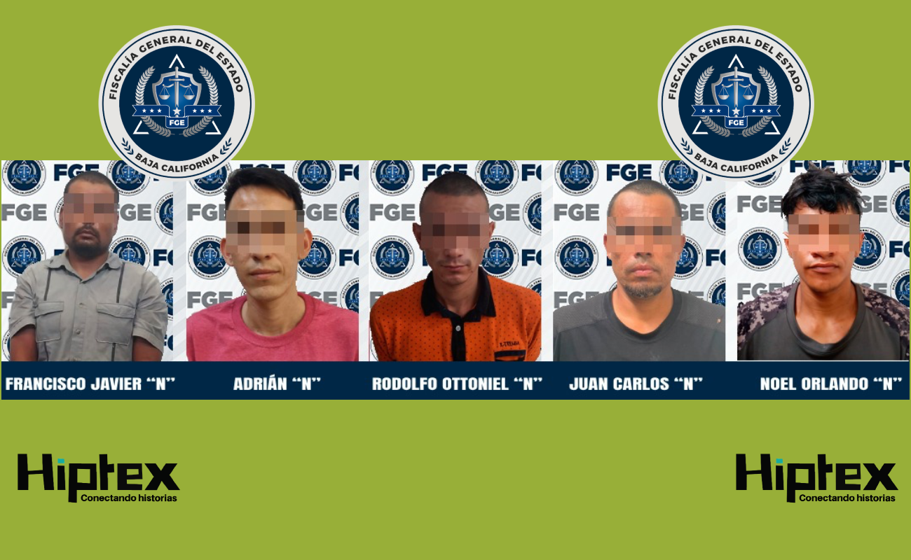 Arrestan a cinco sujetos buscados por diversas modalidades de robo