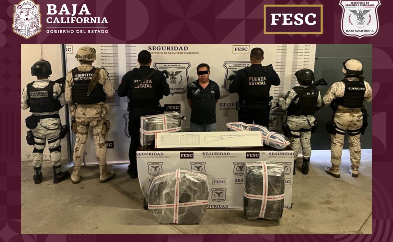 Incautan 100 kilogramos de sustancias ilegales en Tijuana; hay un detenido