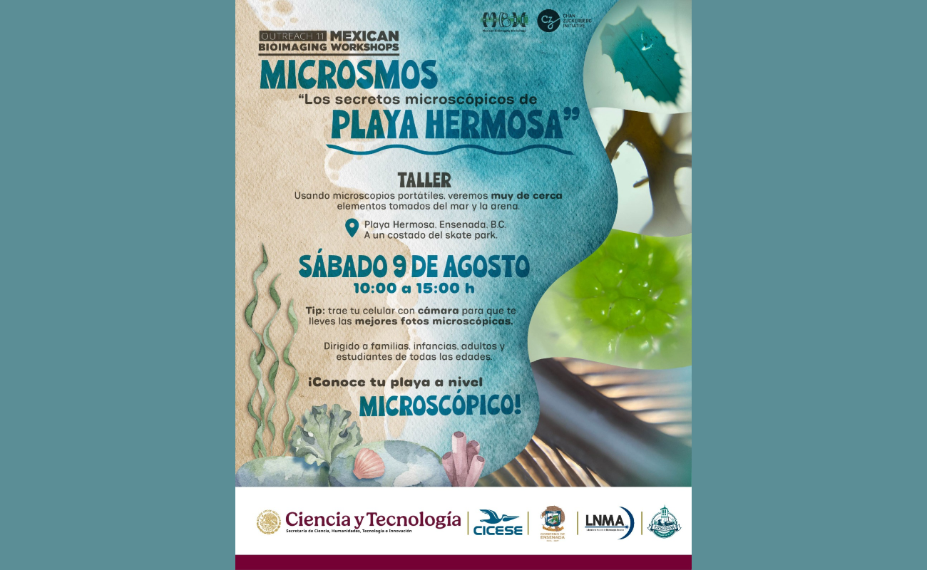 Invitan a taller “Los Secretos Microscopios de Playa Hermosa”