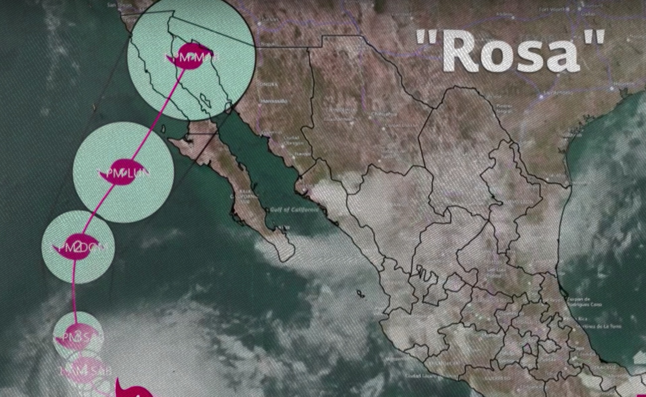 Rosa se intensificó a huracán categoría 4