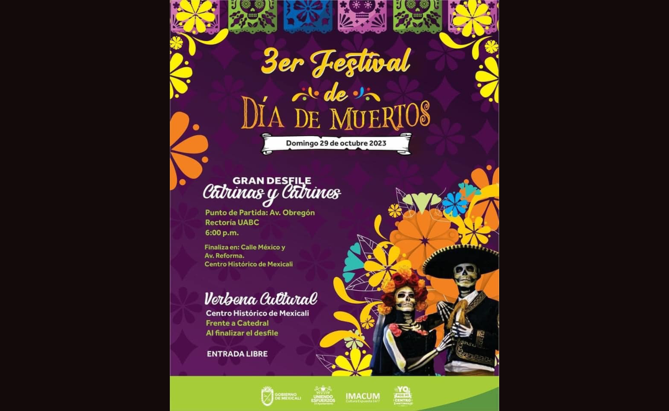 Organiza Gobierno de Mexicali actividades para celebrar el Día de Muertos
