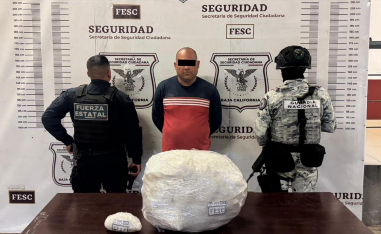 Aseguran en Tijuana 27 kilos de metanfetamina