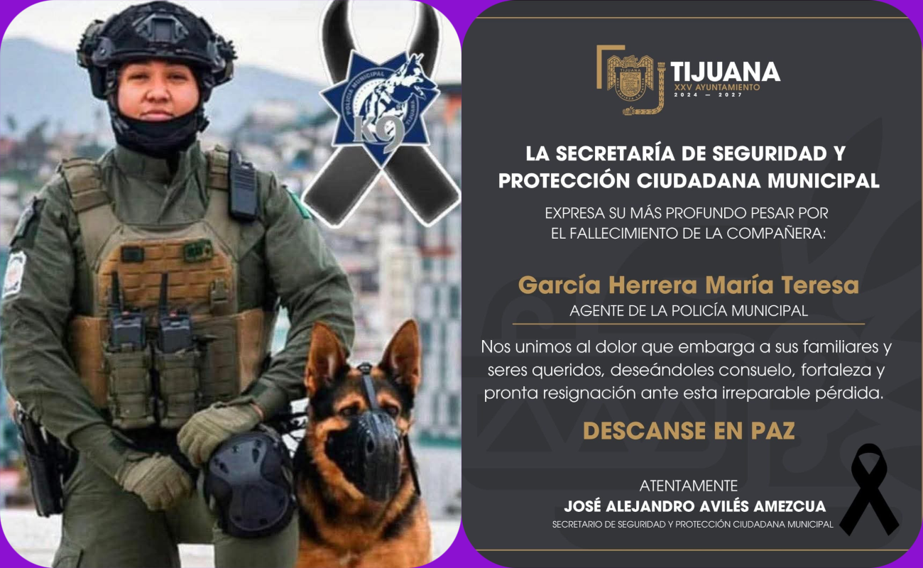 Lamenta SSPCM fallecimiento de la oficial María Teresa García